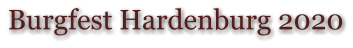 Burgfest Hardenburg 2020