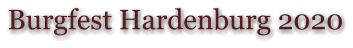 Burgfest Hardenburg 2020
