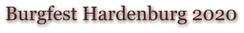 Burgfest Hardenburg 2020